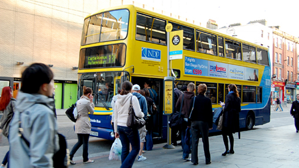 Se virando em Dublin: Pegando ônibus